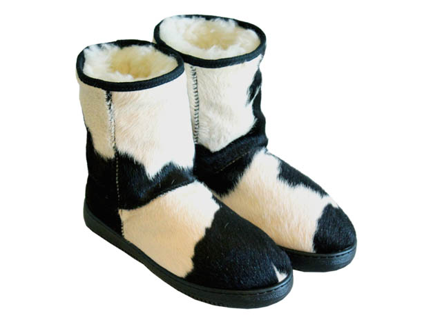 cowhide boots